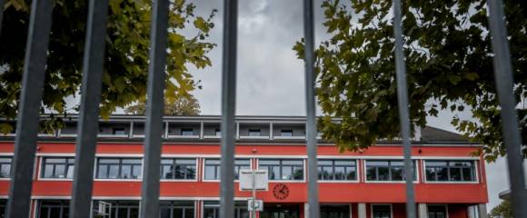 L'école de Grand-Saconnex-Place à Le Grand-Saconnex, en Suisse, le 15 octobre 2025 L'école de Grand-Saconnex-Place à Le Grand-Saconnex, en Suisse, le 15 octobre 2025