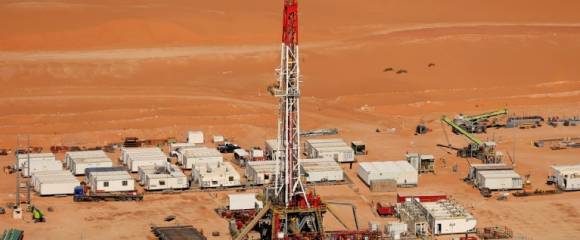 Une usine pétrolière dans le désert, en Arabie saoudite, le 14 janvier 2025 Une usine pétrolière dans le désert, en Arabie saoudite, le 14 janvier 2025