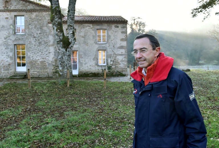 Bruno Retailleau, près de Saint-Malo-du-Bois, le 2 novembre 2015 en Vendée