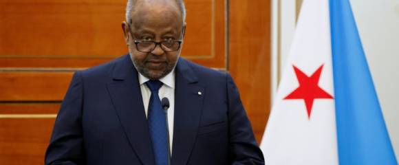 Le président de Djibouti Ismaël Omar Guelleh lors d'une conférence de presse à Paris le 21 décembre 2024 Le président de Djibouti Ismaël Omar Guelleh lors d'une conférence de presse à Paris le 21 décembre 2024