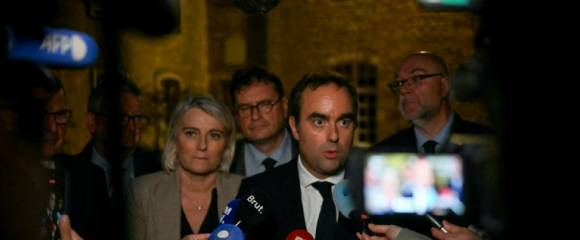 Le ¨Premier ministre Sébastien Lecornu à Carentan Manche, le 30 octobre 2025 Le ¨Premier ministre Sébastien Lecornu à Carentan Manche, le 30 octobre 2025