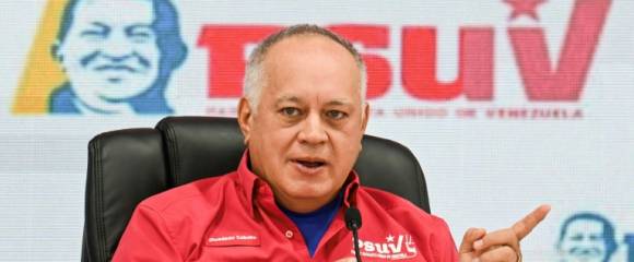 Le ministre vénézuélien de l'Intérieur Diosdado Cabello lors d'une conférence de presse, le 27 octobre 2025 à Caracas Le ministre vénézuélien de l'Intérieur Diosdado Cabello lors d'une conférence de presse, le 27 octobre 2025 à Caracas