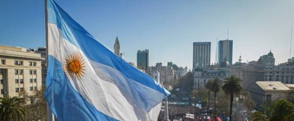 Vue aérienne des partisans de la vice-présidente argentine Cristina Kirchner rassemblés à Buenos Aires, le 2 septembre 2022 Vue aérienne des partisans de la vice-présidente argentine Cristina Kirchner rassemblés à Buenos Aires, le 2 septembre 2022