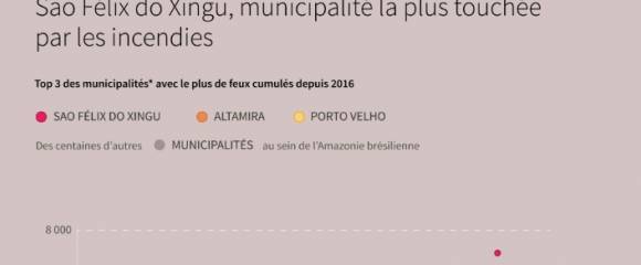 Amazonie brésilienne : Sao Félix do Xingu, municipalité la plus touchée par les incendies Amazonie brésilienne : Sao Félix do Xingu, municipalité la plus touchée par les incendies
