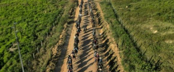 Une parade de cow-boys à Sao Felix do Xingu, en Amazonie brésilienne, le 21 juin 2025 Une parade de cow-boys à Sao Felix do Xingu, en Amazonie brésilienne, le 21 juin 2025