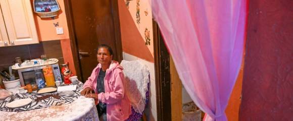 Judit Pusomai lors d'une interview avec l'AFP chez elle à Mezonagymihaly, dans le nord-est de la Hongrie, le 25 septembre 2025 Judit Pusomai lors d'une interview avec l'AFP chez elle à Mezonagymihaly, dans le nord-est de la Hongrie, le 25 septembre 2025